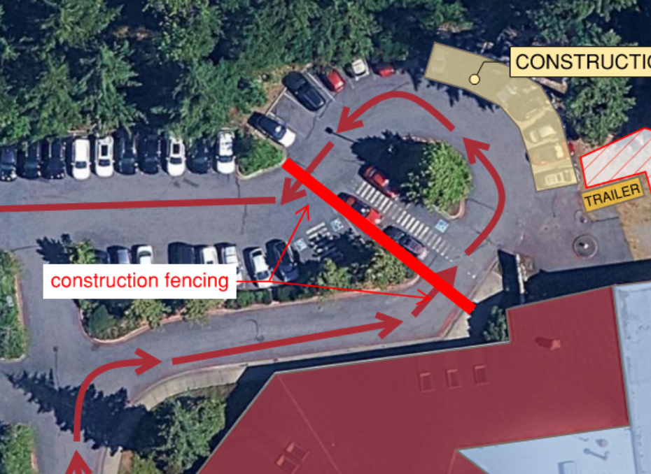 Construction Update: North Loop Parking Closed for Roof Repair